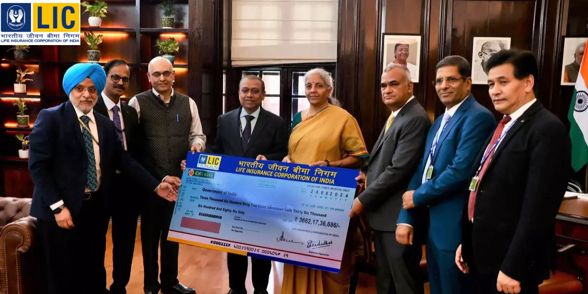 LIC Pays Dividend To Government of India